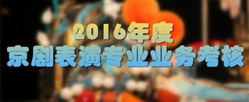 爆操黑丝美女国家京剧院2016年度京剧表演专业业务考...